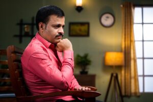 man in deep thought inidia