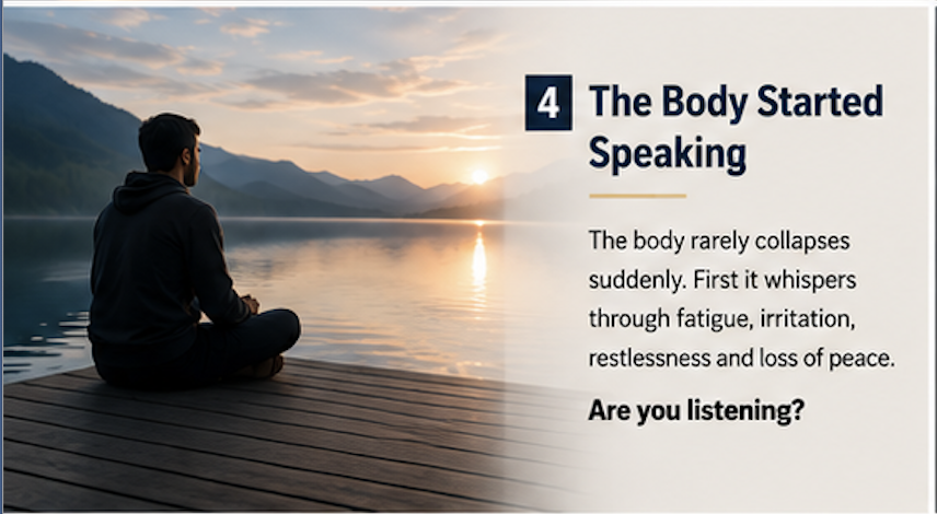 the body starts speaking
